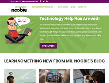 Tablet Screenshot of noobie.com